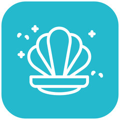 Clam vector icon illustration of Coastline iconset.