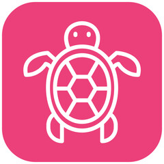 Turtle vector icon illustration of Coastline iconset.