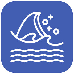 Sea vector icon illustration of Coastline iconset.