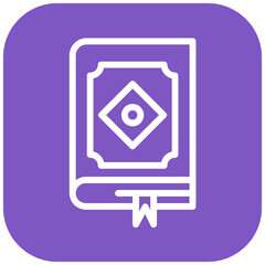 Quran vector icon illustration of Hajj Pilgrimage iconset.