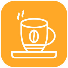 Cappuccino vector icon illustration of Italy iconset.