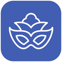 Italian Opera Mask vector icon illustration of Italy iconset.