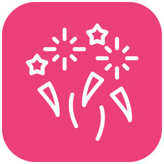 Fireworks vector icon illustration of Festa Junina iconset.