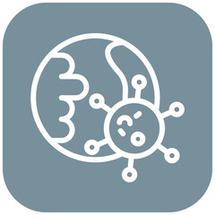 Epidemic Outbreak vector icon illustration of Infectious Diseases iconset.