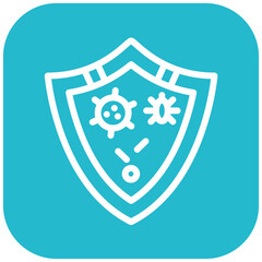 Immune Response vector icon illustration of Infectious Diseases iconset.