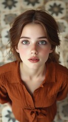 Fototapeta premium Captivating Portrait of a Young Woman