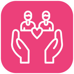 Caring Community vector icon illustration of Chemotherapy iconset.