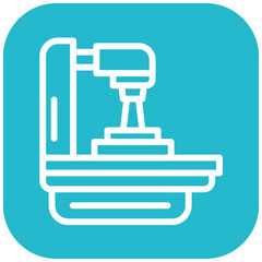 Radiation Machine vector icon illustration of Chemotherapy iconset.