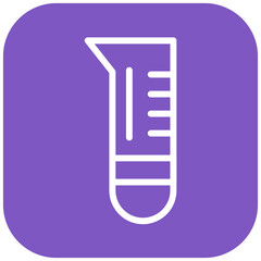 Graduated Cylinder vector icon illustration of Lab iconset.