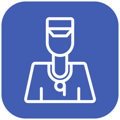 Coach vector icon illustration of Rugby iconset.