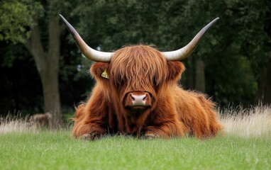 Highland Cow Portrait,