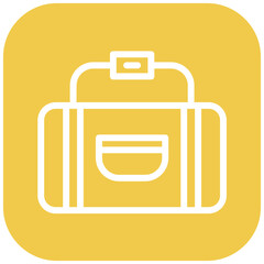 Sport Bag vector icon illustration of Rugby iconset.