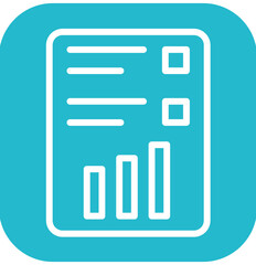 Reporting vector icon illustration of Business Analytics iconset.