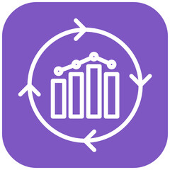 Continuous Improvement vector icon illustration of Quality Assurance iconset.