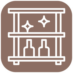 Cleaning Shelves vector icon illustration of Cleaning and Dusting iconset.