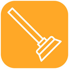 Mopping vector icon illustration of Cleaning and Dusting iconset.