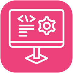 Software vector icon illustration of No Code iconset.