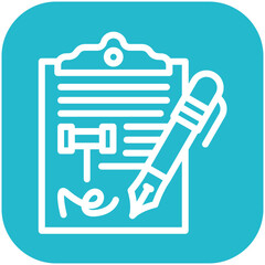 Petition vector icon illustration of Law & Legislation iconset.