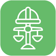 Labor Law vector icon illustration of Law & Legislation iconset.