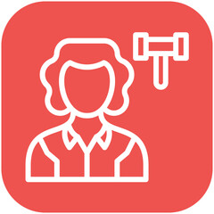 Judge Male vector icon illustration of Law & Legislation iconset.