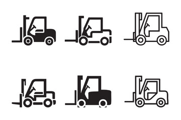Forklift icon or forklift truck icon vector isolated. Best forklift icon for forklift symbol needs, warehousing, distribution processes and others