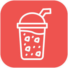 Smoothie vector icon illustration of Street Food iconset.