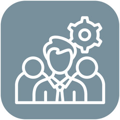 Team Building vector icon illustration of Business Training iconset.