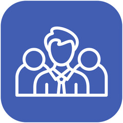 Team vector icon illustration of Business Training iconset.