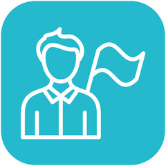 Success vector icon illustration of Business Training iconset.