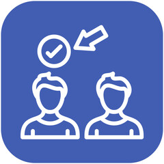 Selection vector icon illustration of Business Training iconset.