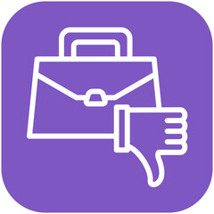 Failure vector icon illustration of Business Training iconset.