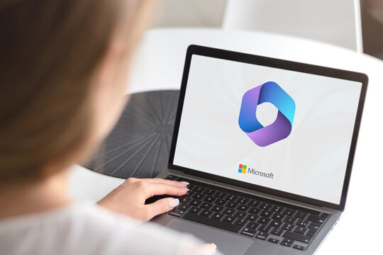 Guilherand-Granges, France - January 07, 2025. Microsoft 365 is a cloud-based suite offering productivity tools like Word, Excel, and Teams for seamless collaboration and efficiency.