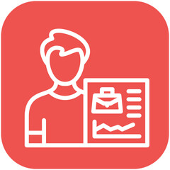 Employee Performance vector icon illustration of Business Training iconset.