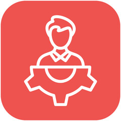 Workforce vector icon illustration of Gig Economy iconset.
