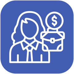 Self Employed vector icon illustration of Gig Economy iconset.