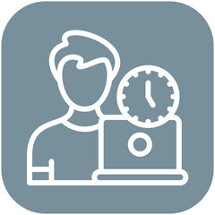 Part Time Job vector icon illustration of Gig Economy iconset.