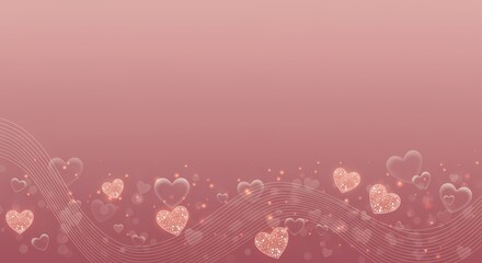 Romantic Pink Hearts Background Valentine s Day Love Wedding Romance Design