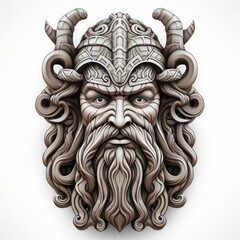 Mask of the Scandinavian Gods in a Primitive and Ignorant Style