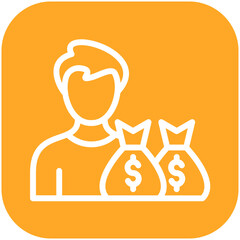Capitalism vector icon illustration of Gig Economy iconset.