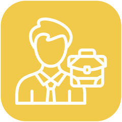 Businessman vector icon illustration of Gig Economy iconset.