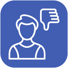 Disagreement vector icon illustration of Generation Gap iconset.