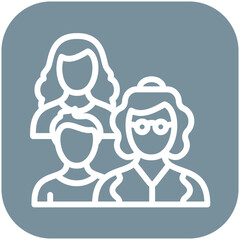 Age Group vector icon illustration of Generation Gap iconset.