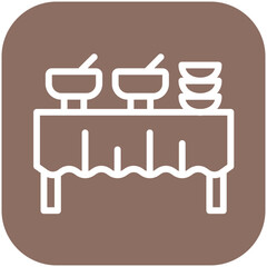Catering vector icon illustration of Award Events iconset.