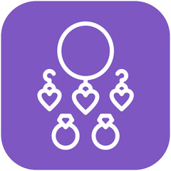 Jewelry vector icon illustration of Fashion Ecommerce iconset.