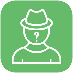 Anonymity vector icon illustration of Cryptocurrency iconset.