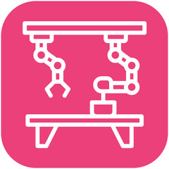 Robotic Kitchen vector icon illustration of Robotics iconset.