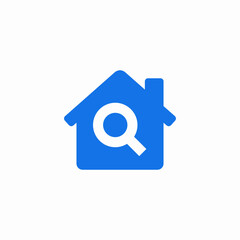 Property search real estate icon vector sign