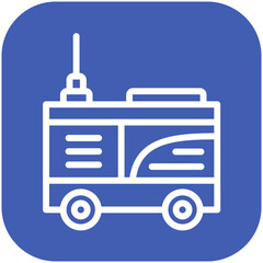Mobile Robot vector icon illustration of Robotics iconset.