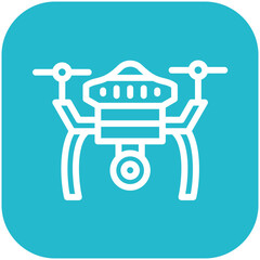 Drone vector icon illustration of Robotics iconset.
