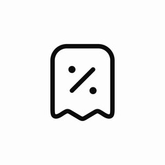Discount sale price tag icon vector sign